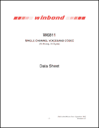 Click here to download W6811ISG Datasheet