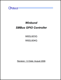 Click here to download W83L604G Datasheet