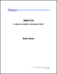 Click here to download W681310W Datasheet