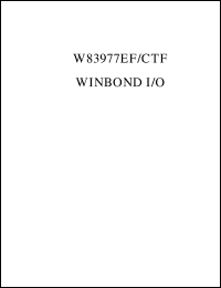 Click here to download W83977CTF-PW Datasheet