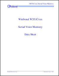 Click here to download W551C005 Datasheet