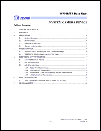 Click here to download W99685FS Datasheet