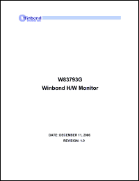 Click here to download W83793G Datasheet