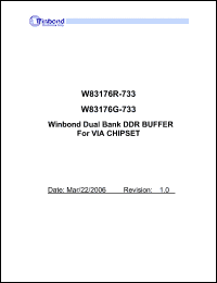 Click here to download W83176R-733 Datasheet
