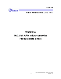 Click here to download W90P710_05 Datasheet