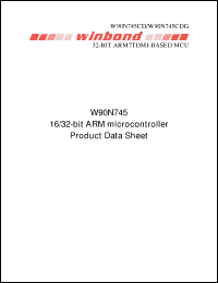 Click here to download W90N745CD Datasheet