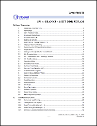 Click here to download W942508CH-5 Datasheet