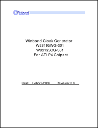 Click here to download W83195WG-301 Datasheet