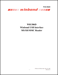 Click here to download W81386D Datasheet
