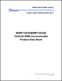 Click here to download W90P710CD Datasheet