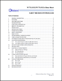 Click here to download W77L532A25FL Datasheet