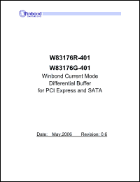 Click here to download W83176R-401 Datasheet