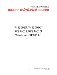 Click here to download W83602G Datasheet