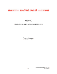 Click here to download W6810IEG Datasheet