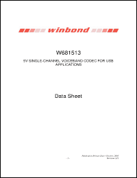 Click here to download W681513_05 Datasheet