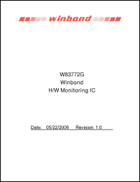 Click here to download W83772G Datasheet