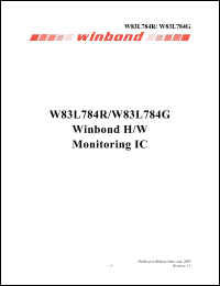Click here to download W83L784R_05 Datasheet