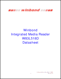 Click here to download W83L518D_05 Datasheet