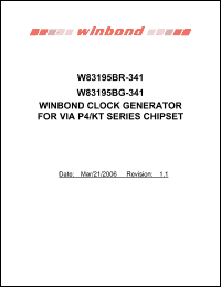 Click here to download W83195BR-341_06 Datasheet