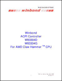 Click here to download W83304G Datasheet