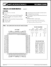 Click here to download WS128K64V-15G4WC Datasheet