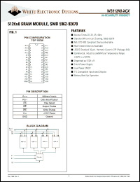 Click here to download WS512K8-45CQ Datasheet