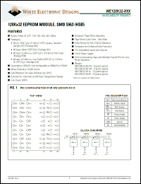 Click here to download WE128K32P-120G4IA Datasheet