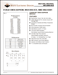 Click here to download WE128K8-150CC Datasheet