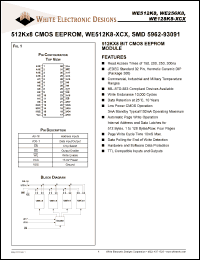 Click here to download WE512K8-200CCA Datasheet