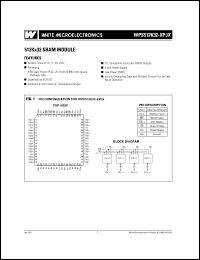Click here to download WPS512K32-15PJC Datasheet