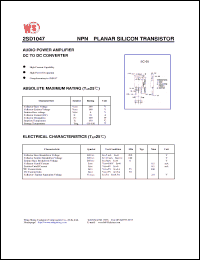 Click here to download 2SD1047 Datasheet