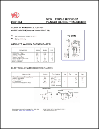 Click here to download 2SD1651 Datasheet