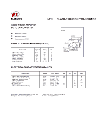 Click here to download MJ15022 Datasheet