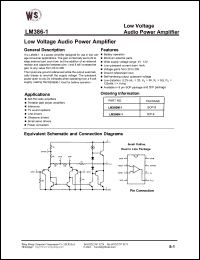 Click here to download LM386M-1 Datasheet