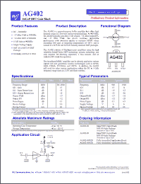 Click here to download AG402-86PCB Datasheet
