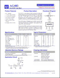 Click here to download AG403-89 Datasheet