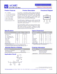 Click here to download AG602-89 Datasheet