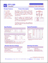 Click here to download FP1189-PCB-1900 Datasheet