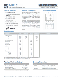 Click here to download MH101 Datasheet