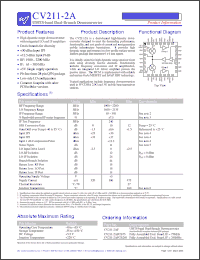 Click here to download CV211-2AF Datasheet