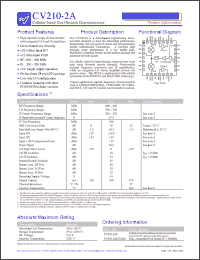 Click here to download CV210-2AF Datasheet
