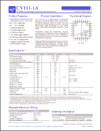 Click here to download CV111-1A Datasheet
