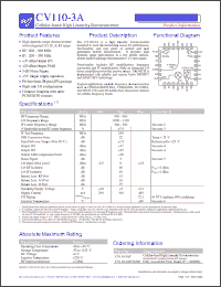 Click here to download CV110-3 Datasheet