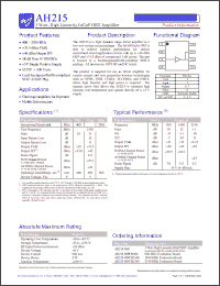Click here to download AH215-S8 Datasheet