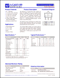Click here to download AG603-89G Datasheet