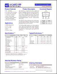 Click here to download AG602-89G Datasheet