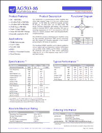 Click here to download AG503-86G Datasheet