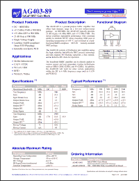 Click here to download AG403-89G Datasheet