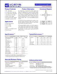 Click here to download AG403-86G Datasheet