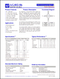Click here to download AG402-86 Datasheet